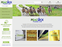 Tablet Screenshot of peacockfibres.co.uk